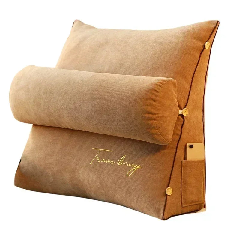 Comfortable Bed Back Pillow for Reading and TV
