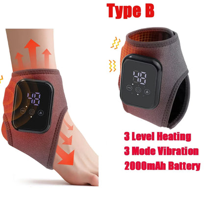 Fast Relief Ankle Massager with Heat and Vibration