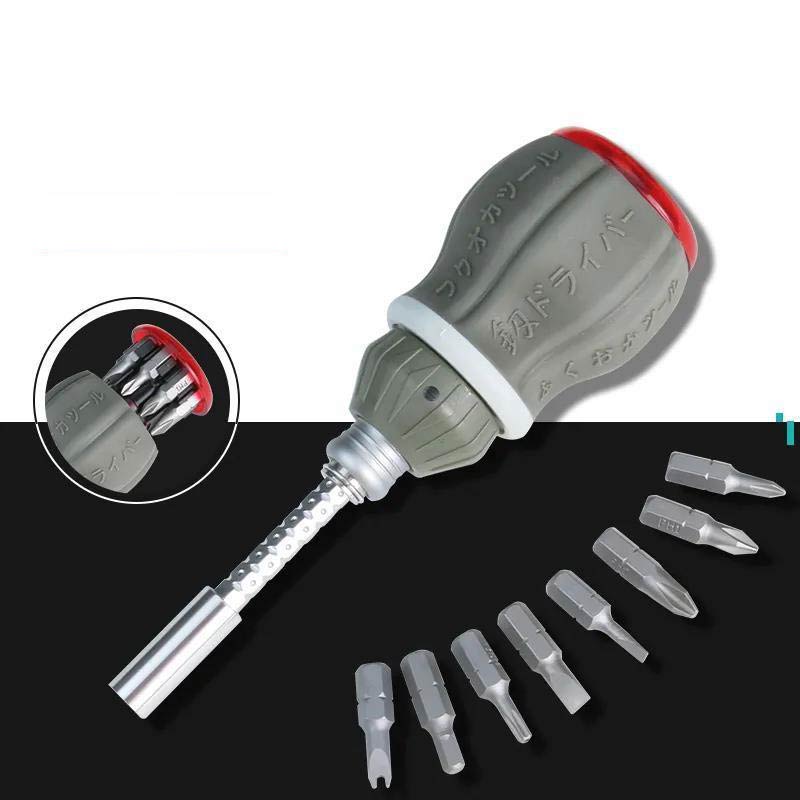 Compact Adjustable Magnetic Multitool Screwdriver Set - Halri
