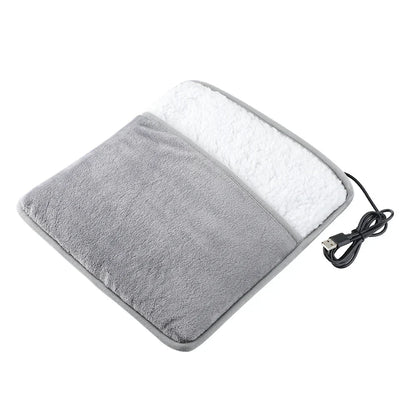 Cozy Electric Heated Foot Mat with Soft Washable Cover