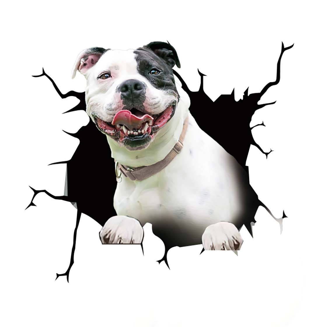 Fun 3D Dog Car Scratch Cover Sticker