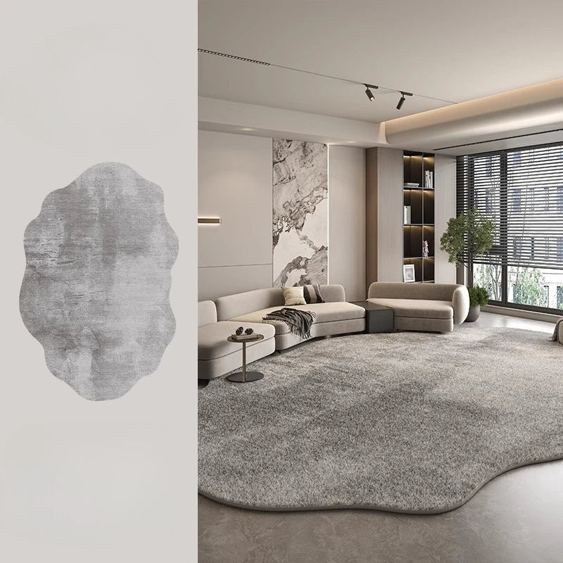Soft Shaggy Area Rug Lamp for Home Decor