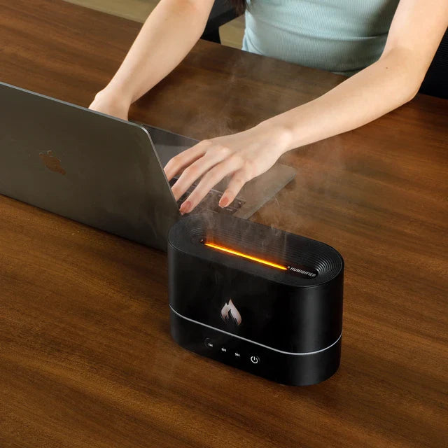 Calming Colorful Mist Tabletop Humidifier Lamp