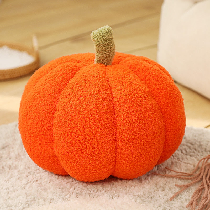 Cozy Orange Halloween Throw Pillows