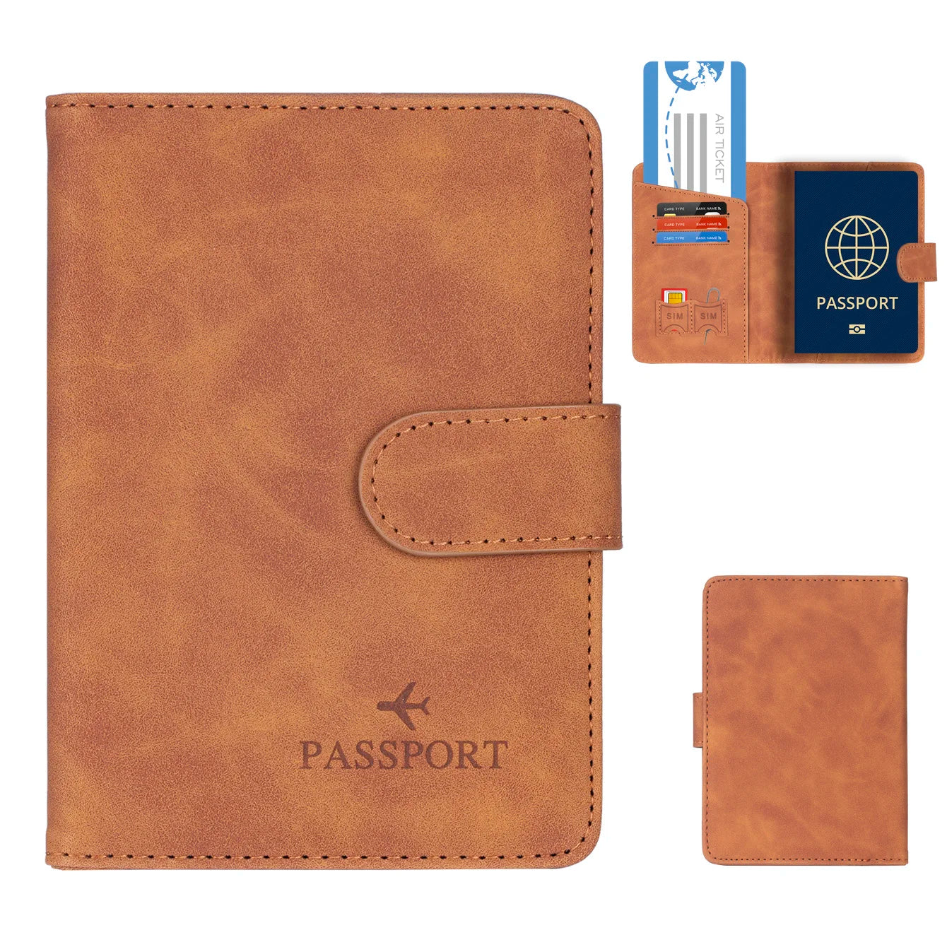 Stylish RFID Passport Holder for Men and Women