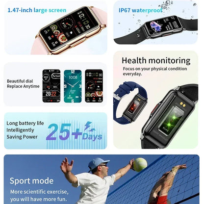 Waterproof Touch Fitness Tracker Watch for Men Women