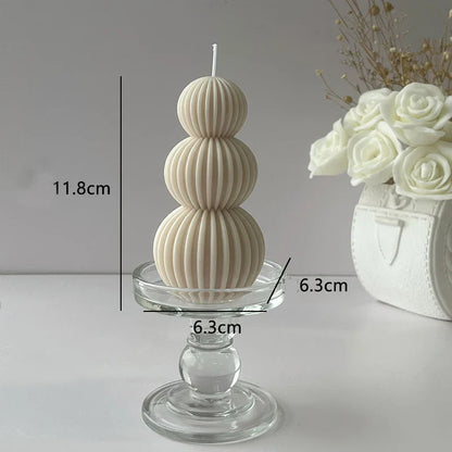 Unique Geometric Golf Ball Shaped Scented Candle