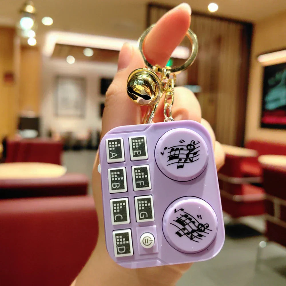 Portable Mini DJ Turntable Keychain Toy