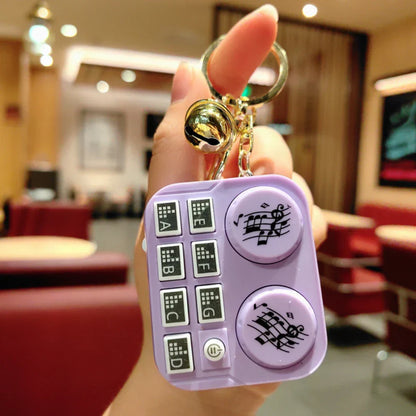 Portable Mini DJ Turntable Keychain Toy