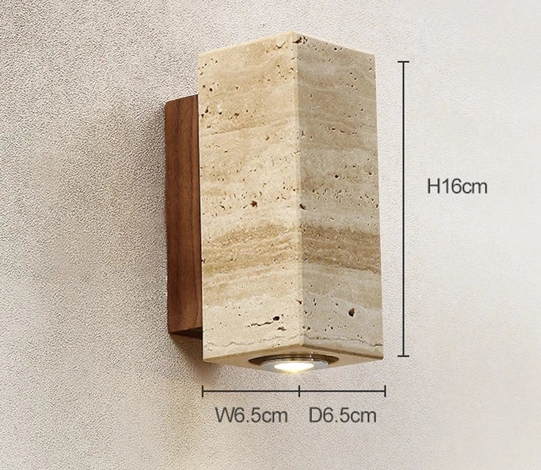 Elegant Stone LED Wall Light