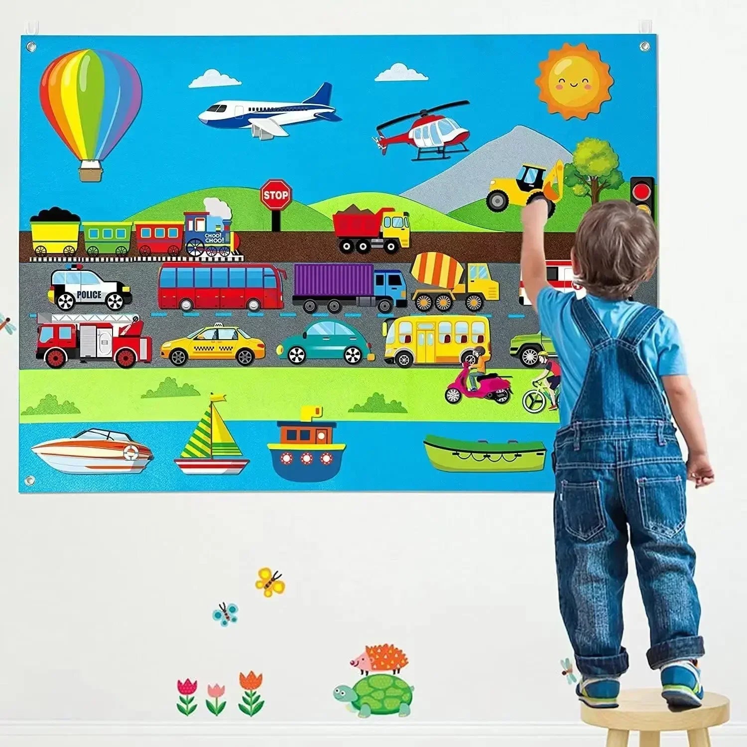 Fun Educational Farm Animal Playboard Set - Halri