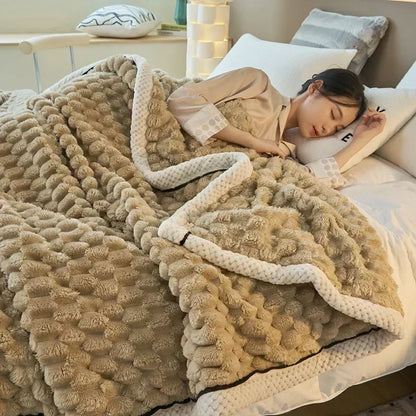Cozy Plush Fall Throw Blanket