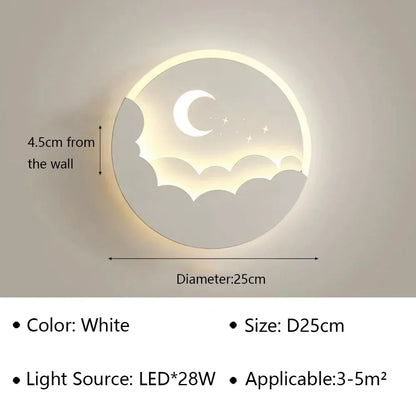 Dreamy Moon Star LED Wall Light