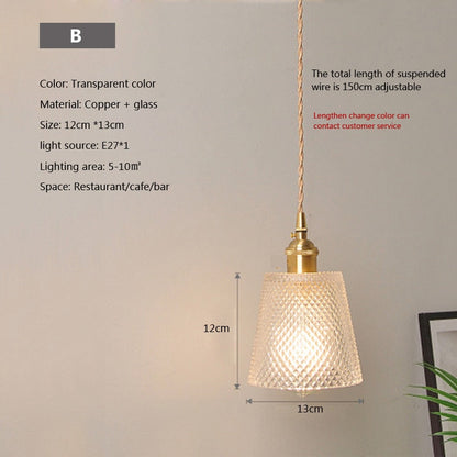 Clear Glass Modern Pendant Light