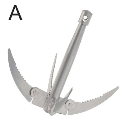 Durable Folding Boat Anchor with Grip Hook and Rope - Halri
