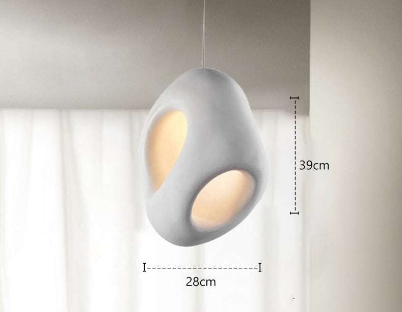 Unique Chic LED Hanging Light Wabi Sabi Style