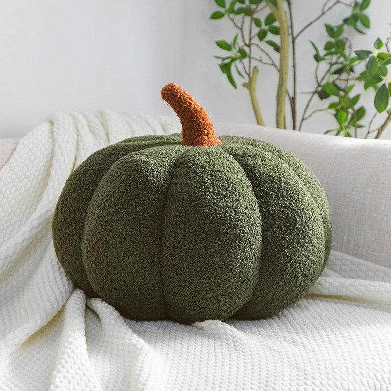 Cozy Orange Halloween Throw Pillows