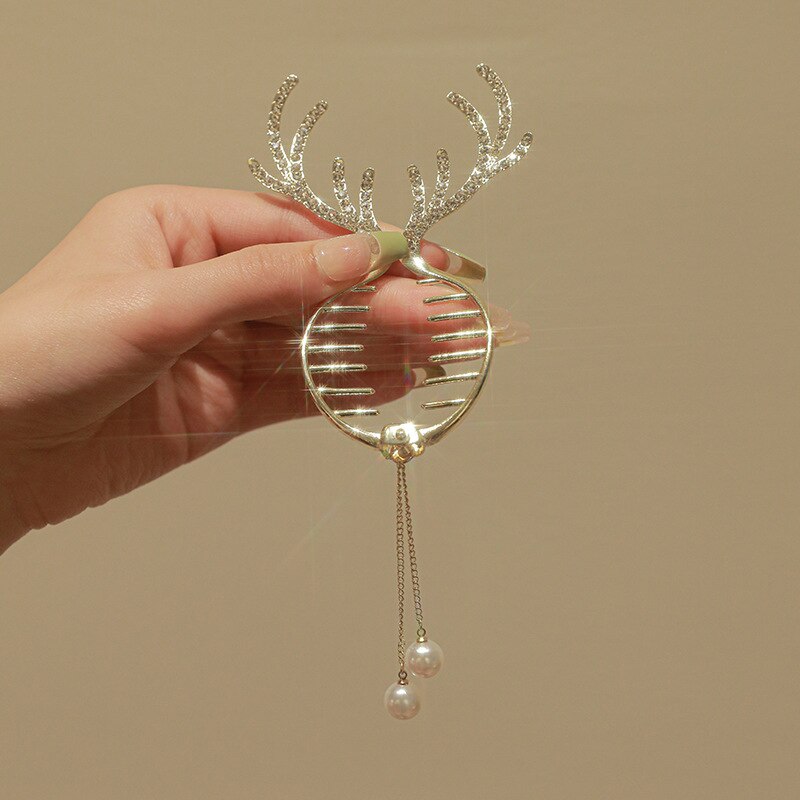Lovely Deer Hair Tie Pony Clip