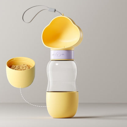 Portable Pet Water Bottle and Food Feeder