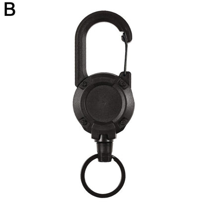 Strong Retractable Keychain with Carabiner Clip