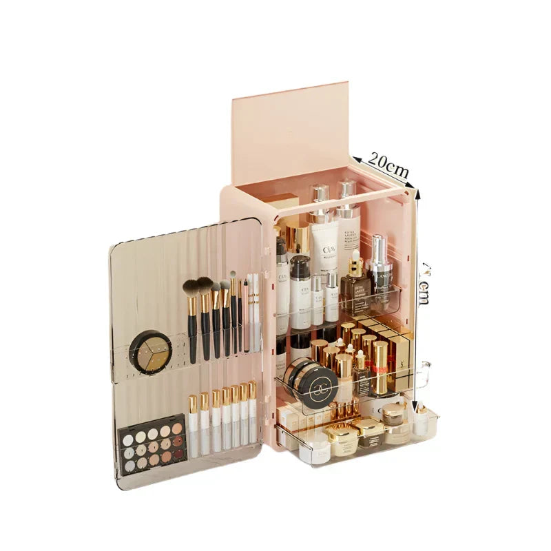 Premium Makeup Organizer Box with Magnetic Closure