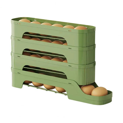 Compact 4 Tier Clear Egg Storage Container