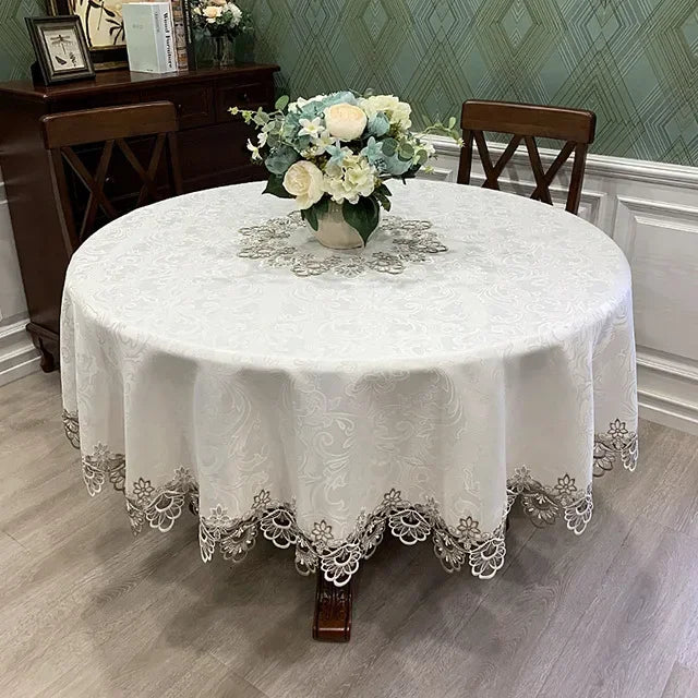 Elegant Floral Pattern Tablecloth