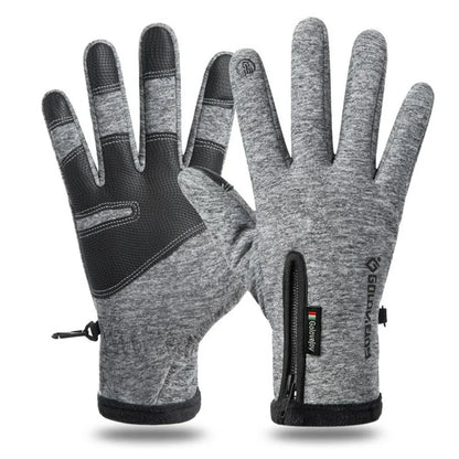 Warm Waterproof Motorcycle Gloves Touchscreen Fleece Lined