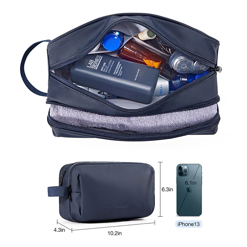 Compact Travel Toiletry Bag for Men and Women