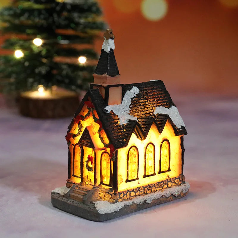 Cozy Holiday LED Christmas Home Decor Figurines