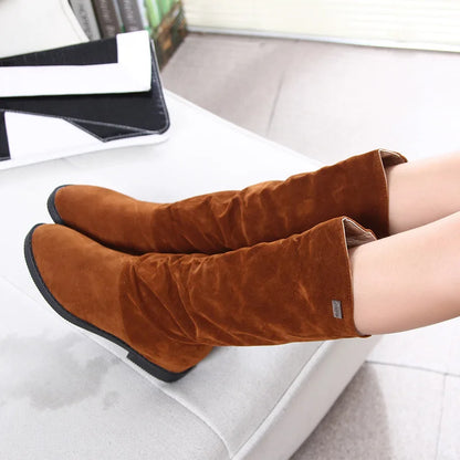 Warm Insulated Mid Calf Winter Boots for Women