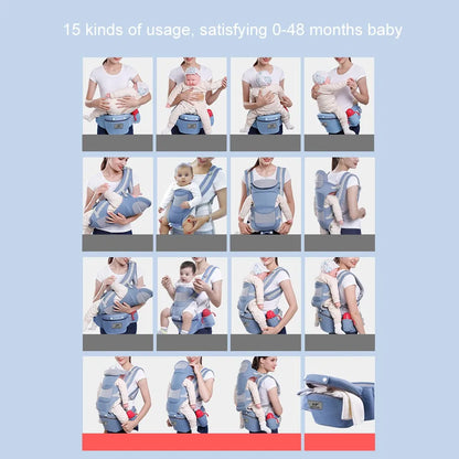 Versatile Baby Sling with Built-in Hip Seat