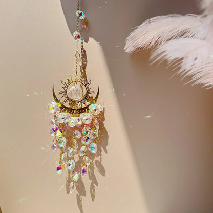 Sparkling Crystal Glass Suncatcher Ornament