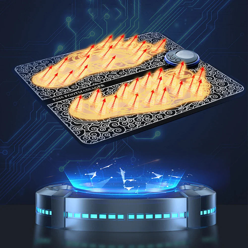 Electric Foot Massage Mat - 8 Modes Rechargeable
