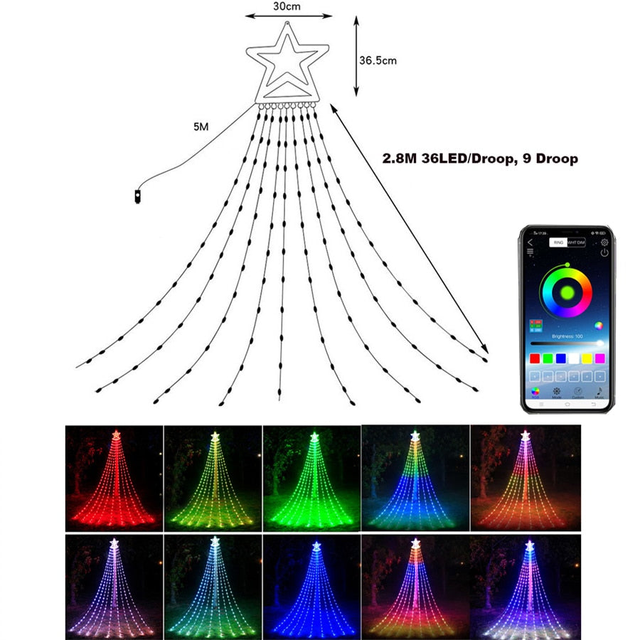 Colorful Indoor Fairy Christmas Lights String - Halri
