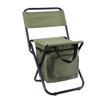 Portable Insulated Cooler Folding Camping Stool