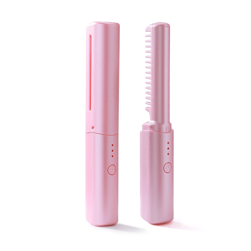 Portable Electric Heat Comb Hair Straightening Tool