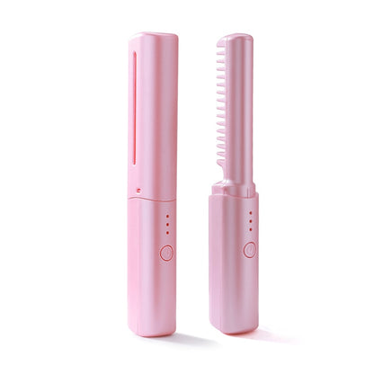 Portable Electric Heat Comb Hair Straightening Tool