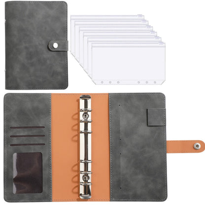 Practical Leather Wallet Notebook Expense Tracker