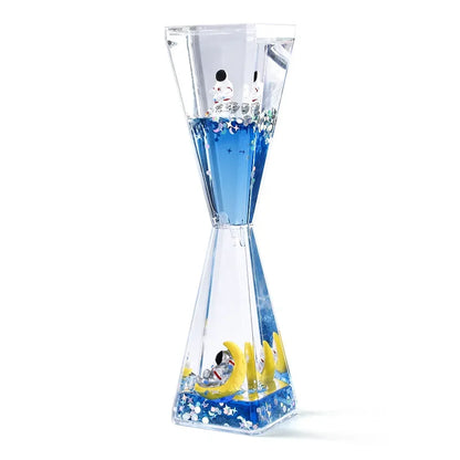 Sleek Space Liquid Timer Hourglass
