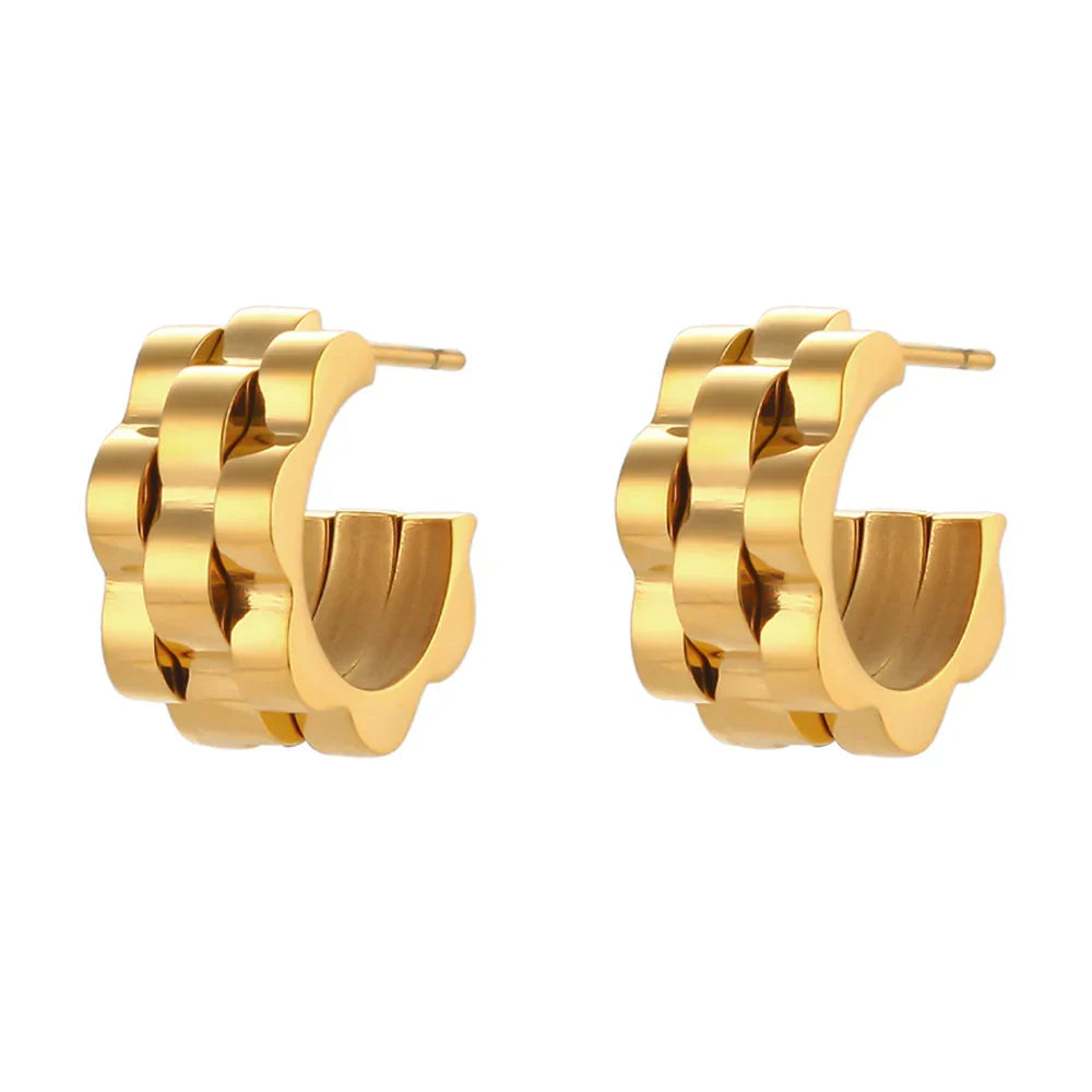 Halri | Woven Pattern Drop Earrings - Halri