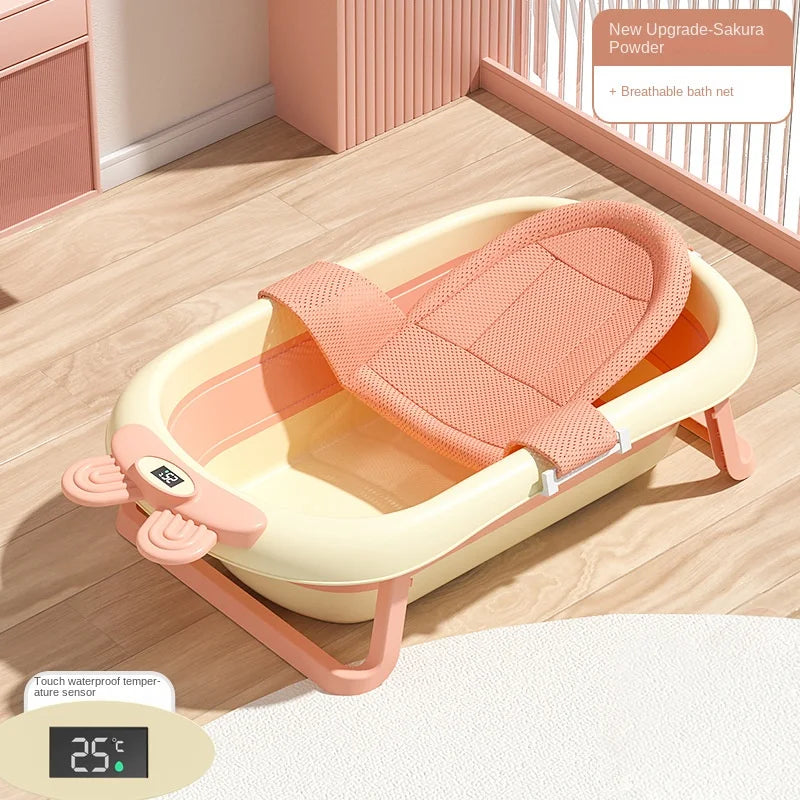Portable Digital Baby Bath Tub with Temperature Display