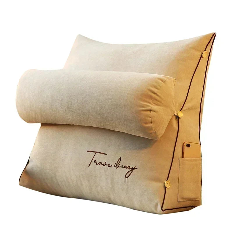 Comfortable Bed Back Pillow for Reading and TV