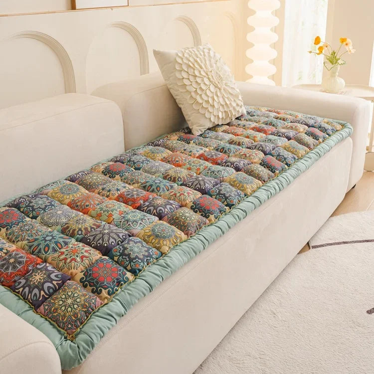 Colorful Boho Chic Throw Pillow Cushion