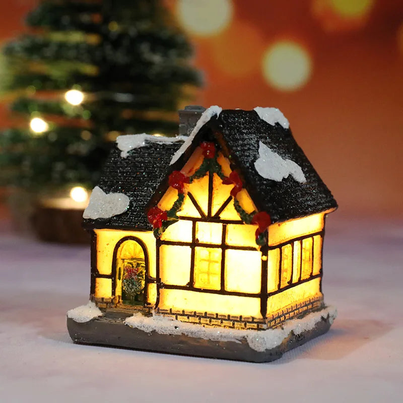 Cozy Holiday LED Christmas Home Decor Figurines