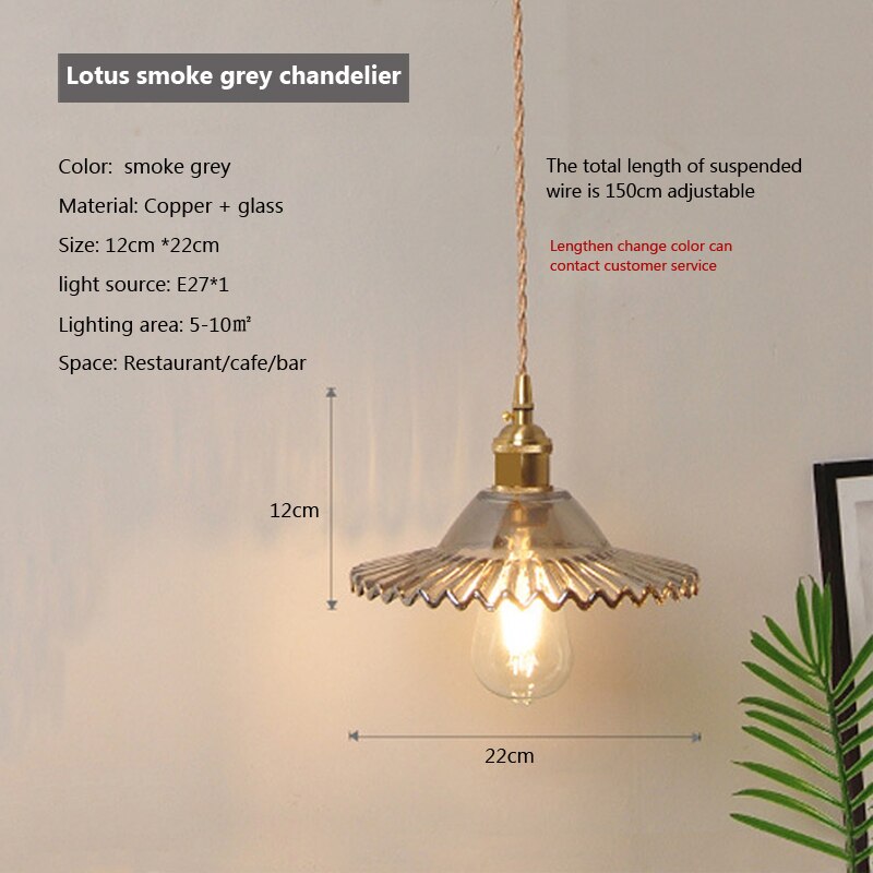 Clear Glass Modern Pendant Light