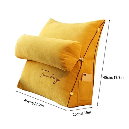 Comfortable Bed Back Pillow for Reading and TV