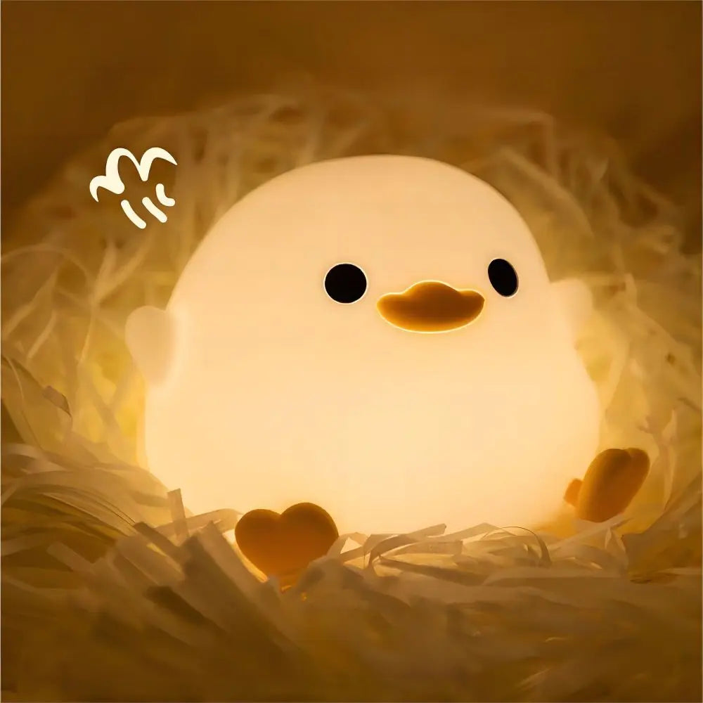 Gentle Glow LED Night Lamp Soft Silicone Rechargeable