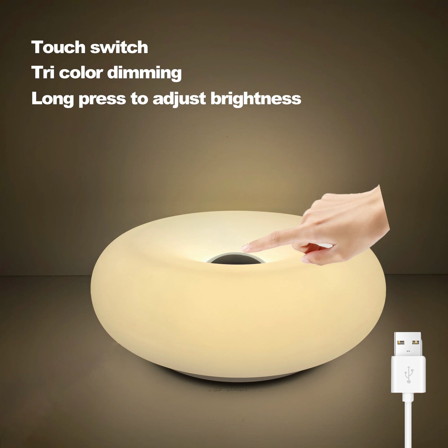 Modern USB Touch Table Lamp with Color Changing LED