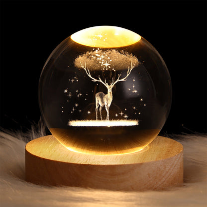 Sparkling Glass Globe Lamp